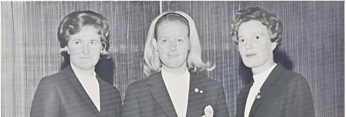 Miss Mary Everard, Mrs. Diane Frearson, Mrs. Ian Robertson